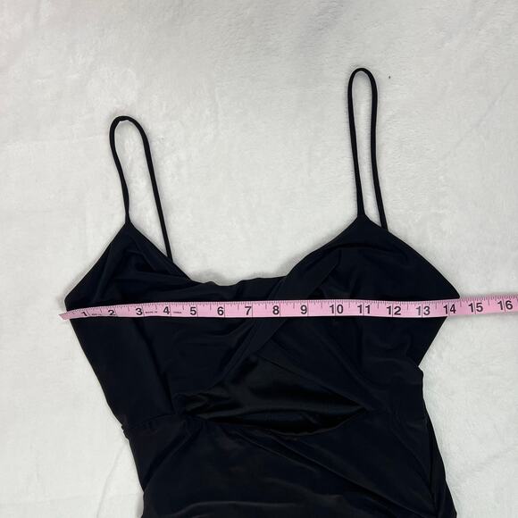 21 Saints Black Bodycon Cut-Out Mini Dress Medium - Picture 5 of 7
